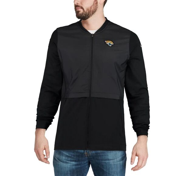 Jacksonville Jaguars Nike Sideline Elite Hybrid Full-Zip Jacket Black Mens Small - Picture 1 of 9